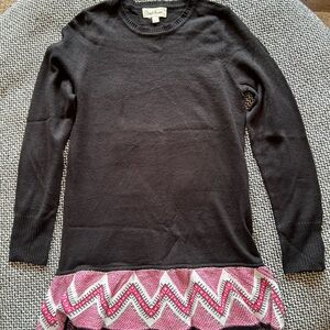 Cloud Chaser Black Knit Sweater